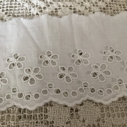 Ruban broderie anglaise neuf - broderie,