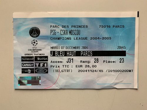 Ticket match champions - match,