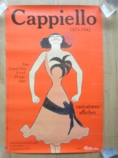 Affiche ancienne Exposition CAPPIELLO Paris Grand Palais 1981 vintage art poster
