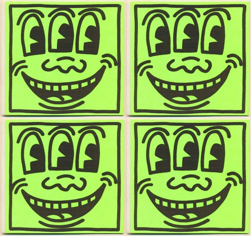 Vintage keith haring three - 4,