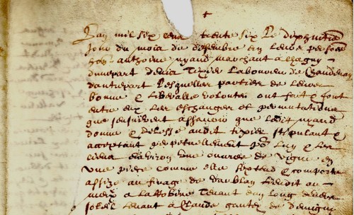 1636 parchemin chalon - 1636,