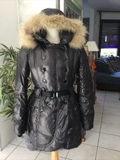 Manteau parka LA FEE MARABOUTEE taille 36 noire tres bon etat