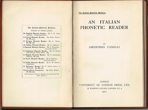 Italian phonetic reader - italian,