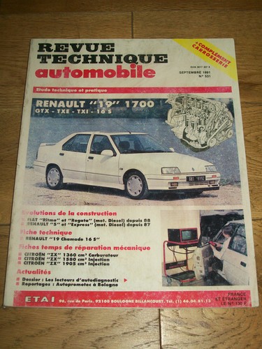 Revue technique automobile - revue,