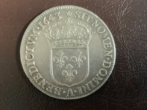 Louis xiii écu 2éme - xiii, 1/4