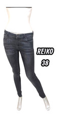 Reiko Taille 38 Slim  pantalon jeans jean denim gris femme