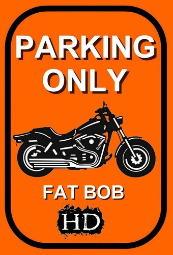 Plaque parking only harley - ",