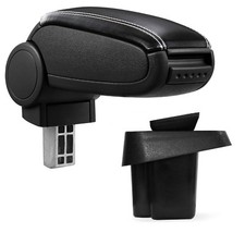 Accoudoir Central Fois Cuir Référence Noir/Blanc pour Suzuki SX4 2006-