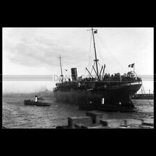 Photo B.004061 SS LA PLATA MESSAGERIES MARITIMES 1913 MARSEILLE PAQUEBOT LINER