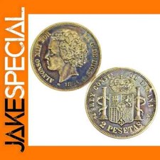 1894 Spain 2 Pesetas Replica