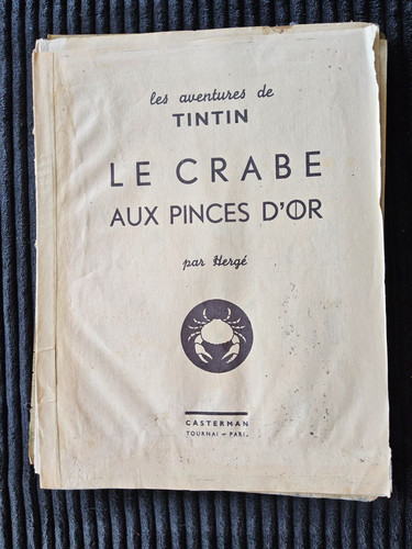 Tintin crabe aux pinces - aux,