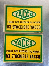 YACCO 2 ANCIENS AUTOCOLLANTS