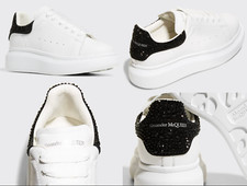 Alexander McQueen Kids Crystal Embellished Oversized Sneakers Chaussures 29