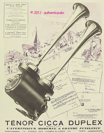 Publicite cicca tenor - tenor, duplex