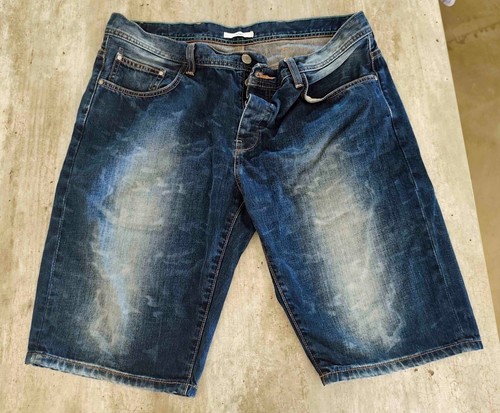 Bermuda jean bleu délavé - ,