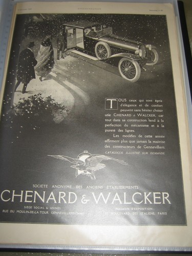 Publicité ancienne automobile