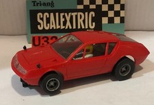 SCALEXTRIC C28 RENAULT ALPINE A310 ROUGE AVEC RÉTROVISEURS