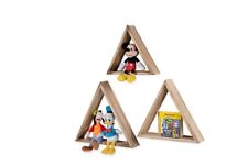 3 Étagères Murales Modernes Design Triangle Étagère Étagère En Bois Blanc Noir