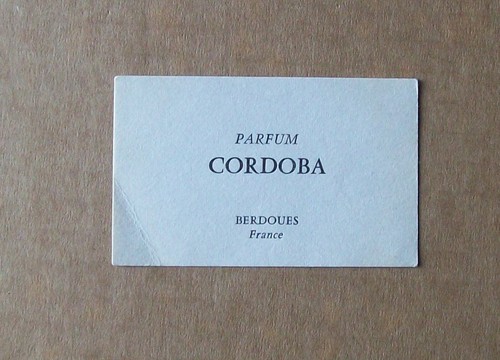 Carte parfumee ancienne - carte,
