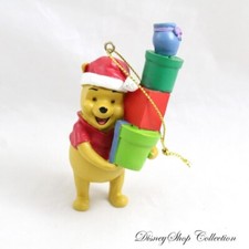 Suspension de Noël Winnie l'ourson DISNEY résine tour de cadeaux bonnet (VI)