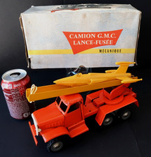 France Jouet Rare GMC Lanceur Fusée Spatiale Rex Space Toy Etat Neuf + Boite
