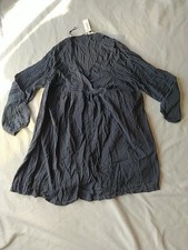 Robe brodée,Etam, bleu