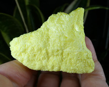 Soufre natif brut Jaune vif 5.5x4.5cm collection ancienne lithothérapie pierre