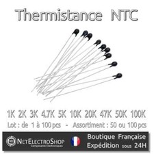 Thermistance Thermistor NTC MF52 ±5% B 3950, 1K à 100K ohm, de 1 à 100pcs