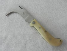 couteau serpette Herisson manche os - longueur 15 cm