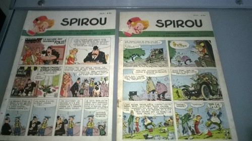 Lot ancien magasine spirou 5 - magasine, x