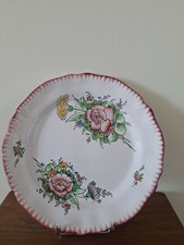 ASSIETTE EN FAIENCE D'ART D'ANGOULEME "Le Renoleau". Début 20e, diam