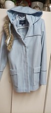 Manteau style duffle coat bleu - manteau,