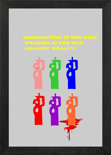 P90 framed wall - fn, art