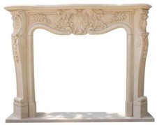 Cheminée en marbre, façade de cheminée sur mesure en marbre massif K019.Luxury P