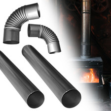 Tubes de poêle tuyau de fumée genou de poêle tuyau de cheminée tuyau...