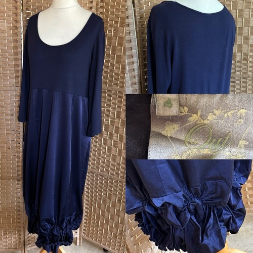 Out xile navy blue satin - out,
