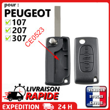 Coque clé pour Peugeot 107