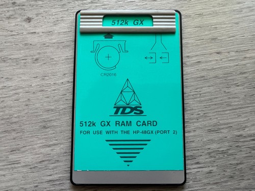 Tds 512k ram card carte - tds,