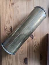 Ancienne Bouillote Chaufferette Lit Laiton trench art french antique militaire