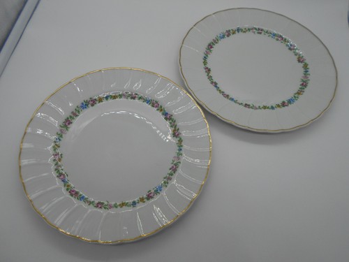1252 paire assiette decor - ),