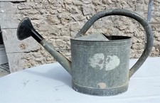 Ancien Arrosoir en Zinc galvanisé ovale de 13l N°(9)Déco Maison Jardin Fleur