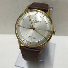 Montre LOYAL PRINCE Deluxe INCABLOC taille couleur or/marron