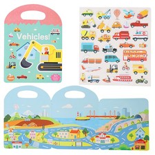 Livre D'autocollants Gommettes Repositionnables Reutilisable Activite Enfant ...