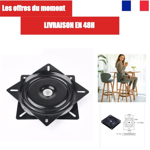 Plateau pivotant 15cm carré - plateau,