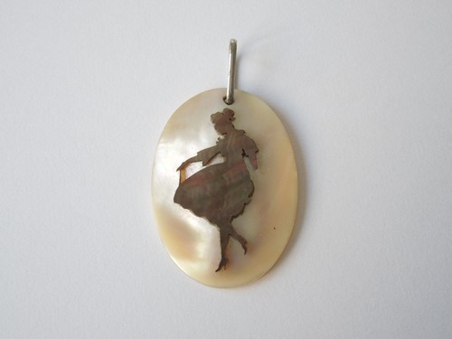 Pendentif vintage perlmutt - en,