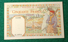 Billet Algérie - 50 FRANCS -