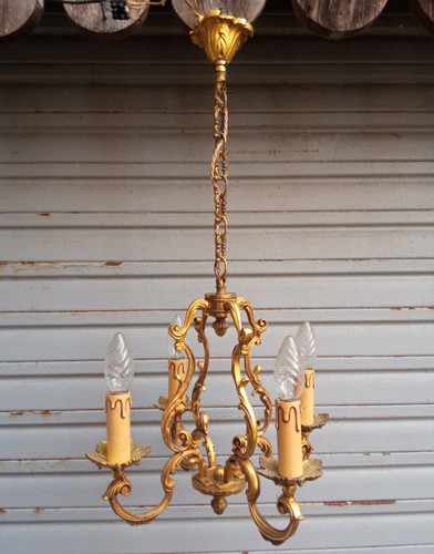 Ancien petit lustre - cage, 4