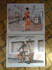 2 AFFICHES SCOLAIRE MDI 1970 LA POSTE