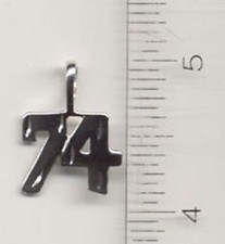 14KT or Blanc EP Numéro 74 "