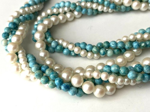 Grand collier vintage faussse - grand,